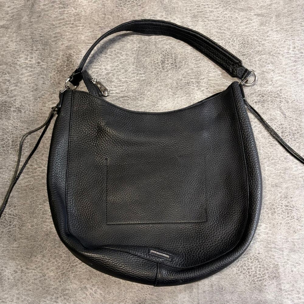 Black Leather Rebecca Minkoff Hobo Bag